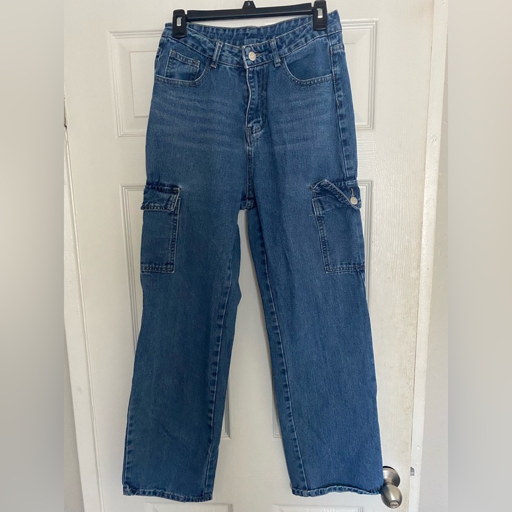 Blue Cargo Jeans